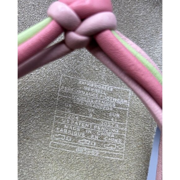 Merrell Kai Womens Suede Sandals Pink Green Straps Starfish Pattern Sole Sz 10 - Picture 7 of 7